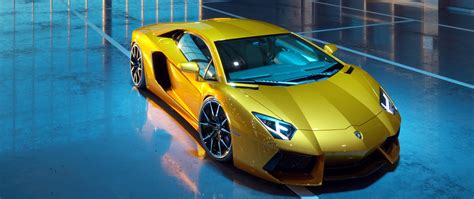 2560x1080 Yellow Lamborghini Aventador New 2560x1080 Resolution Hd 4k