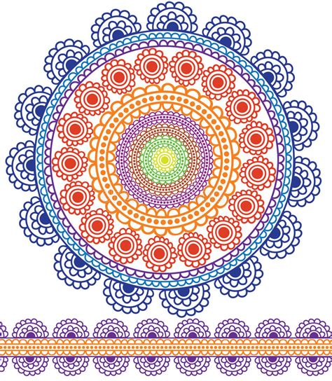 Mandala Preto E Branco Da Meditação Ilustração Do Vetor Ilustração De