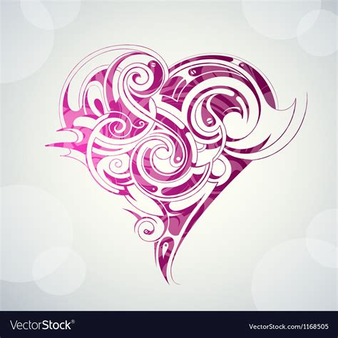 Abstract Love Heart Design Royalty Free Vector Image