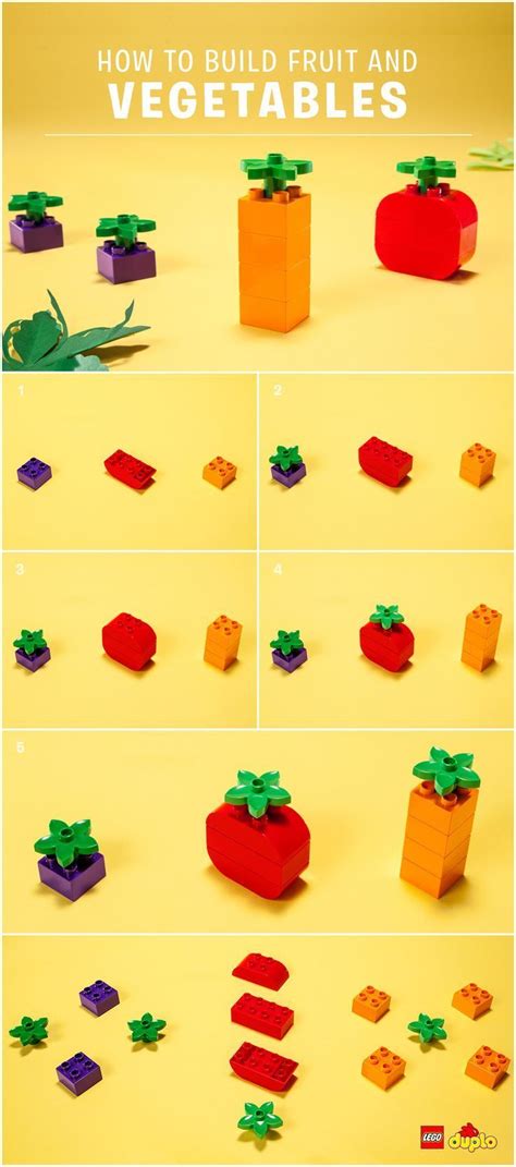 Lego Fruit And Vegetables Lego For Kids Lego Duplo Lego Activities