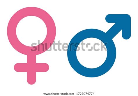 vector illustration of gender symbols male and female