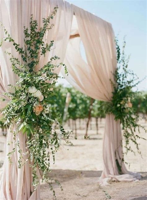 20 Wedding Arches With Drapery Fabric Oh The Wedding Day