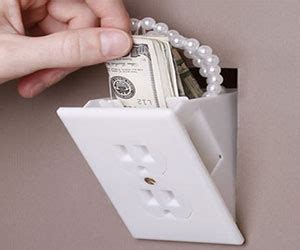 Hidden Fake Wall Outlet Safe