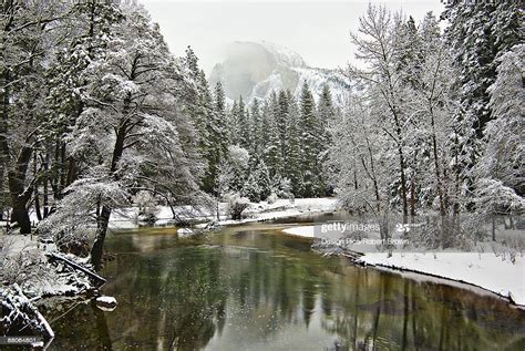 Merced River In The Winter Yosemite National Park