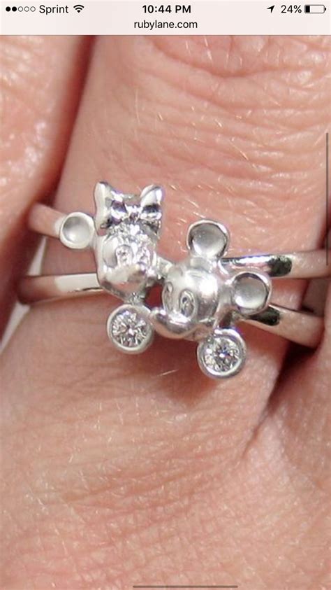 Micky And Minnie Ring Engagement Rings Rings Jewelry
