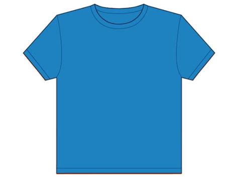 Blank Blue T Shirt Template Clip Art Library