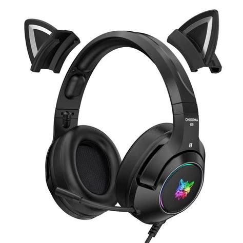 Product K9 Pink Cat Ear Cute Girl Gaming Headset W Grandado