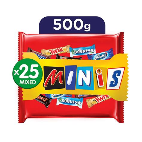 Mars Best Of Minis Chocolate Bag 500g X18 Snack Circus Inc