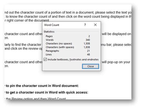 How To Count Characters In Microsoft Word Desktop And Mobile Instructions