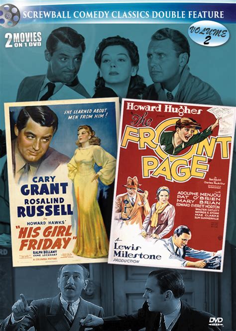 Screwball Comedy Classics Volume 2 His Girl Friday And Front Page Mvd