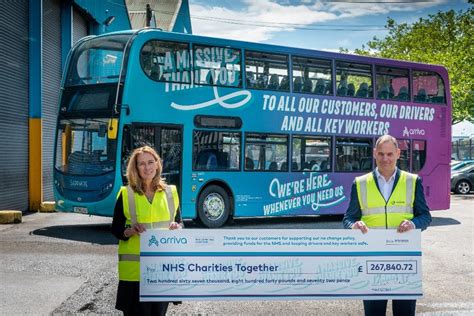 Arriva Uk Bus And Its Passengers Donate Over £260000 To Nhs Charities