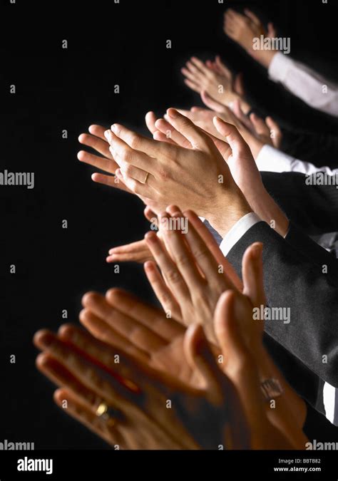 Close Up Of Clapping Hands Stock Photo Alamy