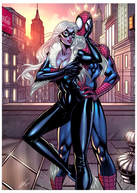Spidey And Black Cat By Brunocotic On Deviantart Spiderman Black Cat