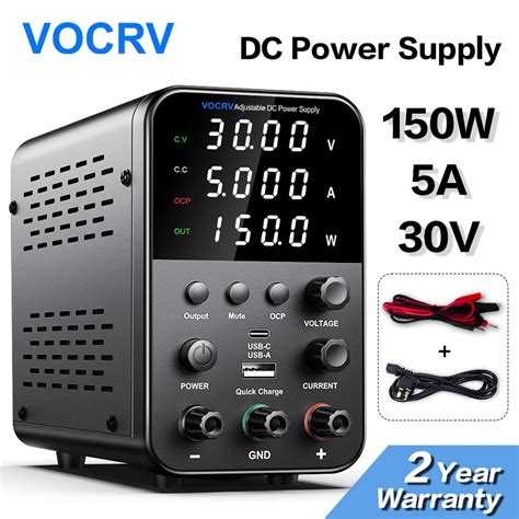 Vari Vel Dc Power Supply Banco Encoder Ajuste Knoboutput Ajust Vel