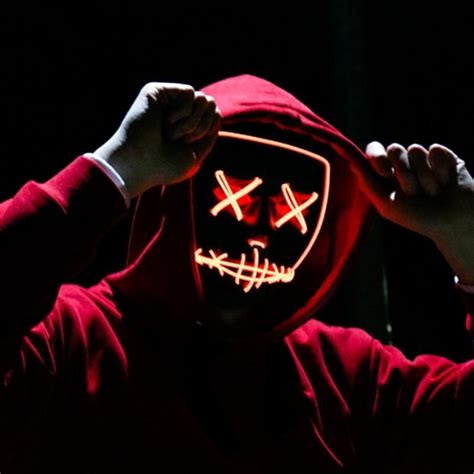 Halloween Rave Purge Masks Horror Led Mask El Wire Light