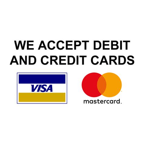 And consistently tops a customer satisfaction survey. We Accept Debit And Credit Cards Sticker - Just Stickers : Just Stickers