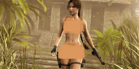 Angelina Jolie Nipples Pierced Tomb Raider Naked Celebrity Fakes U My