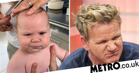 Meet his new son, oscar. Gordon Ramsay's baby Oscar inherits dad's angry scowl ...
