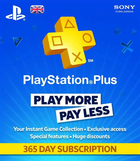 Sony Playstation Plus 12 Month Subscription Card Pacstashok