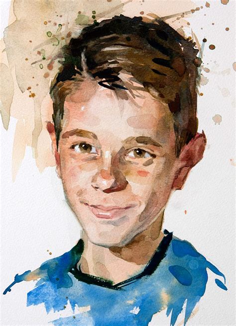 Painting A Portrait In Watercolour Ben Lustenhouwer Watercolor