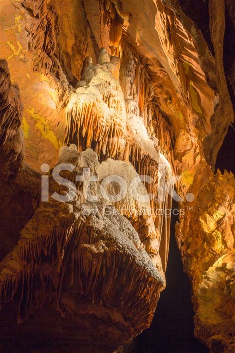 Beautiful Underground Cavern Formations Stock Photo Royalty Free
