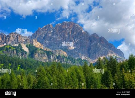 Monte Cristallo Dolomites Italy Stock Photo Alamy