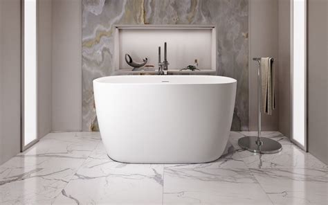 ᐈ Aquatica Lullaby 2 Wht Small Freestanding Solid Surface Bathtub Buy