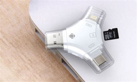 4 In 1 Usb Reader And Flash Drive Connect And Store Everything On A