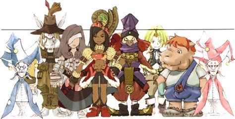 Characters Line Up Art Final Fantasy Ix Art Gallery
