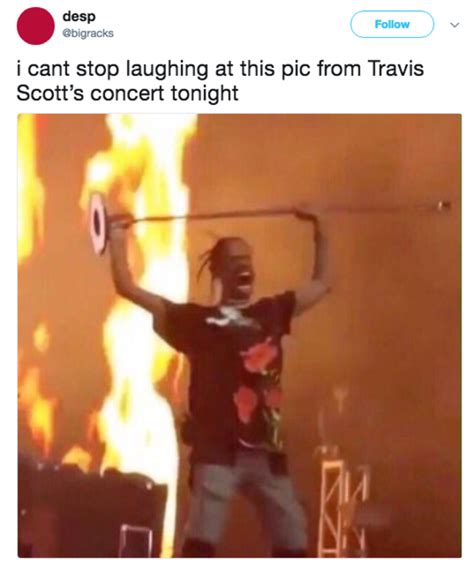 Original Tweet Travis Scotts Concert Pic Know Your Meme