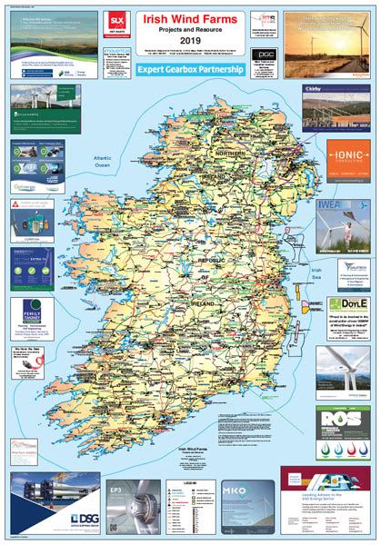 Maybe you would like to learn more about one of these? Ireland - Wind Projects Map, 4th Ed. March 2019 - La Tene Maps