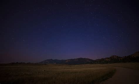 Stars Night Sky Mountains Landscape Night Wallpapers