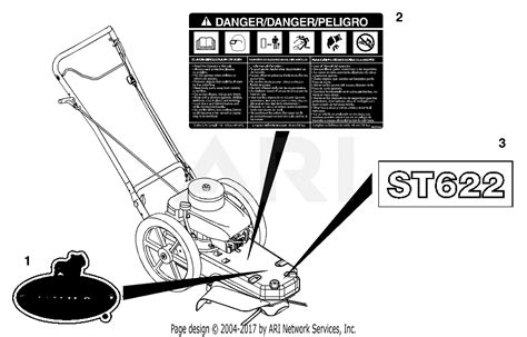 Ariens 946401 000101 St622 6hp Tec String Trimmer Parts Diagram