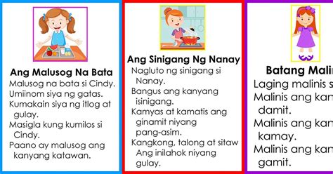 Short Filipino Reading Materials New Set Guro Tayo