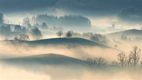 2560x1440 4k Foggy Landscape 1440p Resolution Wallpaper