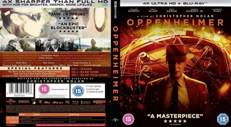 Covercity Dvd Covers And Labels Oppenheimer 4k Ultra Hd