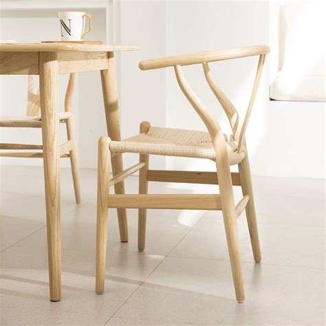 Buy Tomile Wishbone Chair Y Chair Solid Wood Dining Chairs Rattan