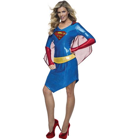 Supergirl Dress Womens Adult Dress Up Role Play Costume