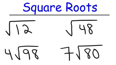 Radical Sign Examples