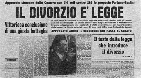 50 Anni Fa La Legge Sul Divorzio In Italia Tua City Mag