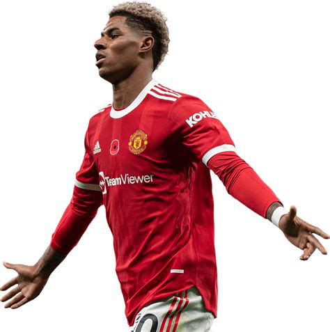 Marcus Rashford Manchester United football render - FootyRenders