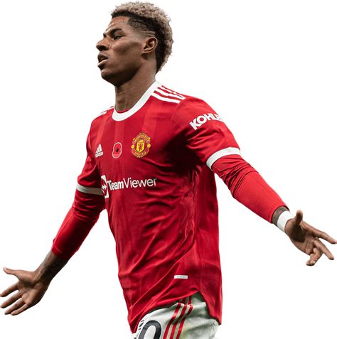 Marcus Rashford Manchester United Football Render Footyrenders