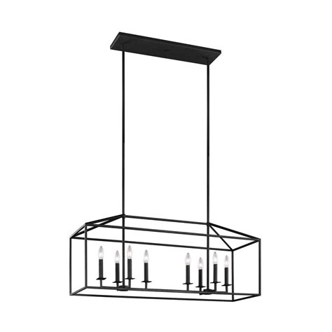 Lights over kitchen island home depot. Sea Gull Lighting Perryton 8-Light Blacksmith Pendant ...