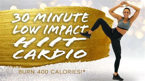 Minute Low Impact Hiit Cardio Workout Burn Calories Sydney Cummings Youtube
