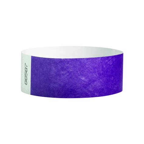 1 Tyvek Solid Color Wristbands Fast Shipping