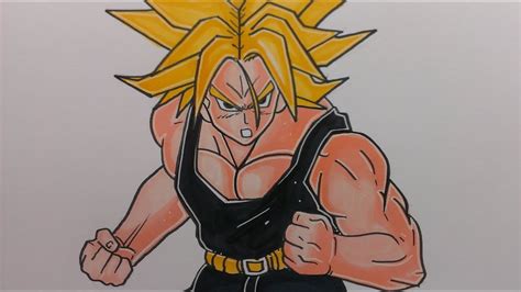 Drawing Trunks From Dragon Ball Z Youtube