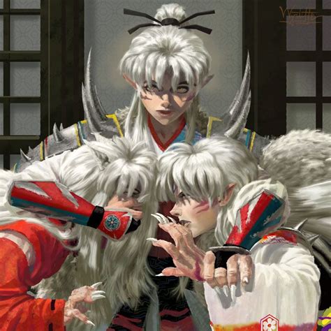 Dos mundos diferentes, al final.uno solo. Sesshoumaru Inuyasha And Inu Taisho - quoteko. | Inuyasha ...