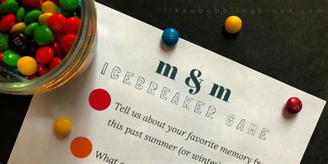 Mandm Game Printable Get To Know You Games Icebreaker Getting To Know