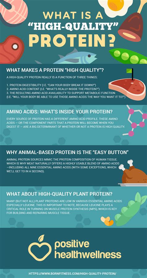 What Is A “high Quality” Protein Infographic Positive Health Wellness