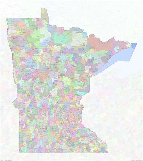 Zip Code Map Of Minnesota Wisconsin Us Map